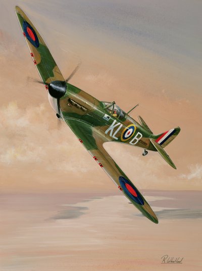 Turning For Home, 1997 (wc a kvaš na papíře) od Richard Wheatland